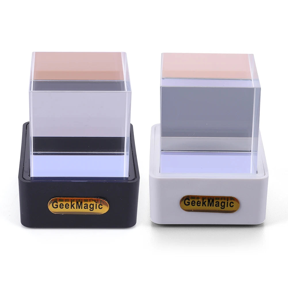 Crystal Cube Holographic Desktop Weather Station Clock GIF