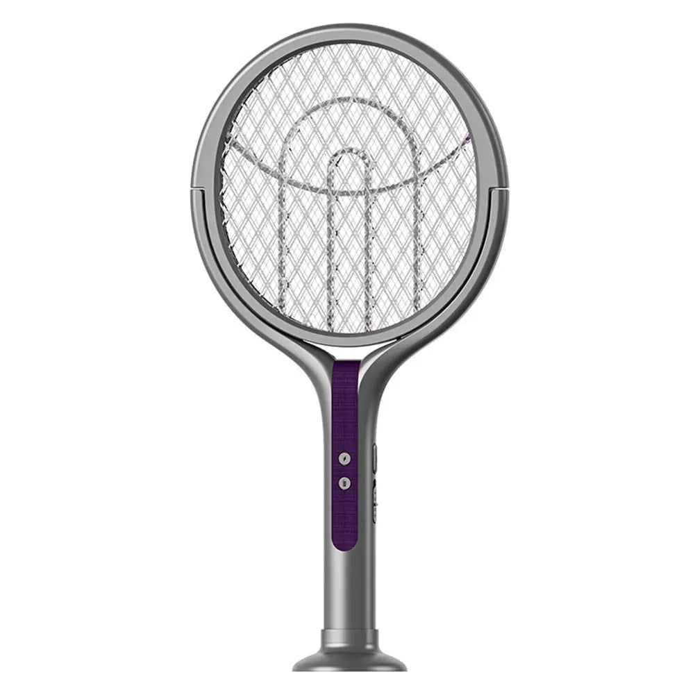 Rotating Head Bug Zapper Racket Two In One Mosquito Swatter