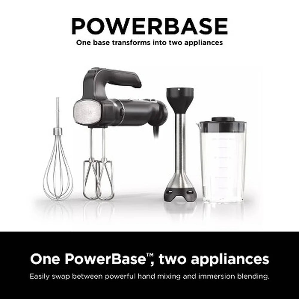 Power Mixer System Hand Blender Immersion 3 Cup Vessel