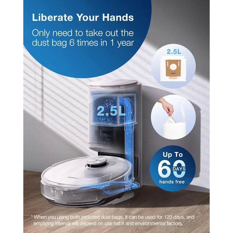 T9 Plus Robot Vacuum And Mop Auto Empty Station 3000 Pa