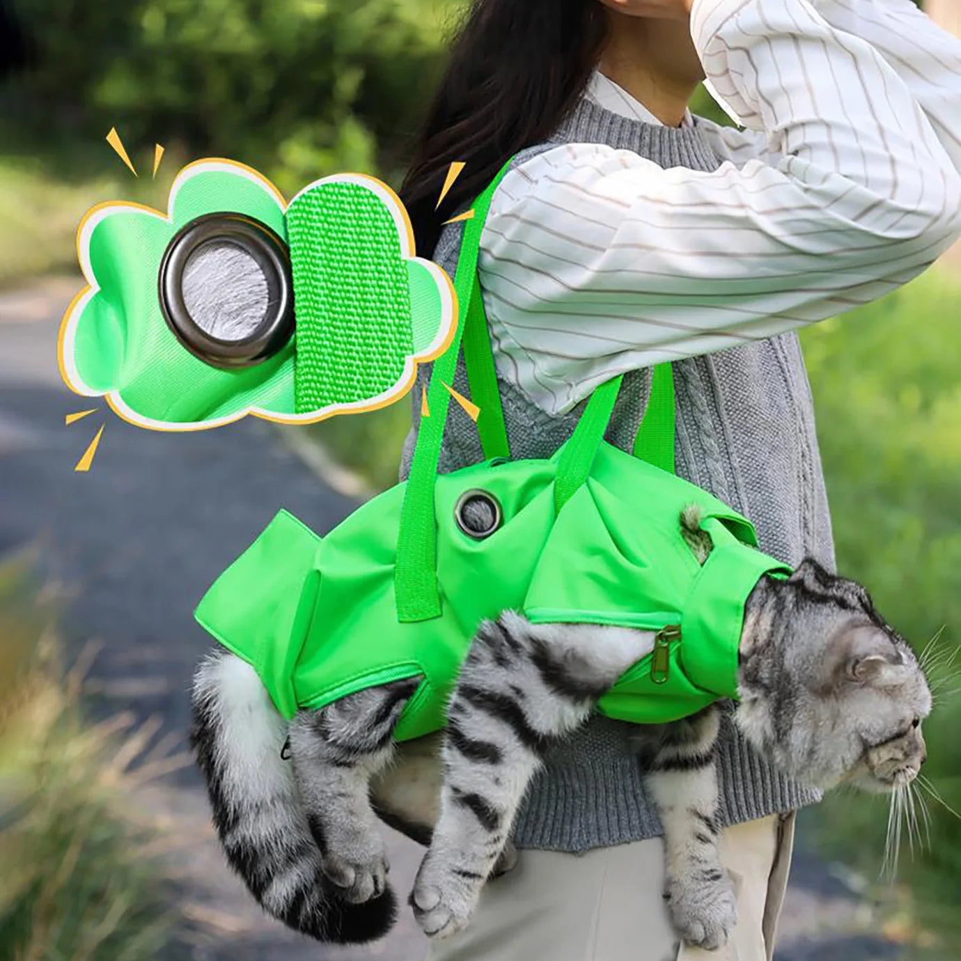 Foldable Cat Carrier Bag Travel Pet Tote With Straps