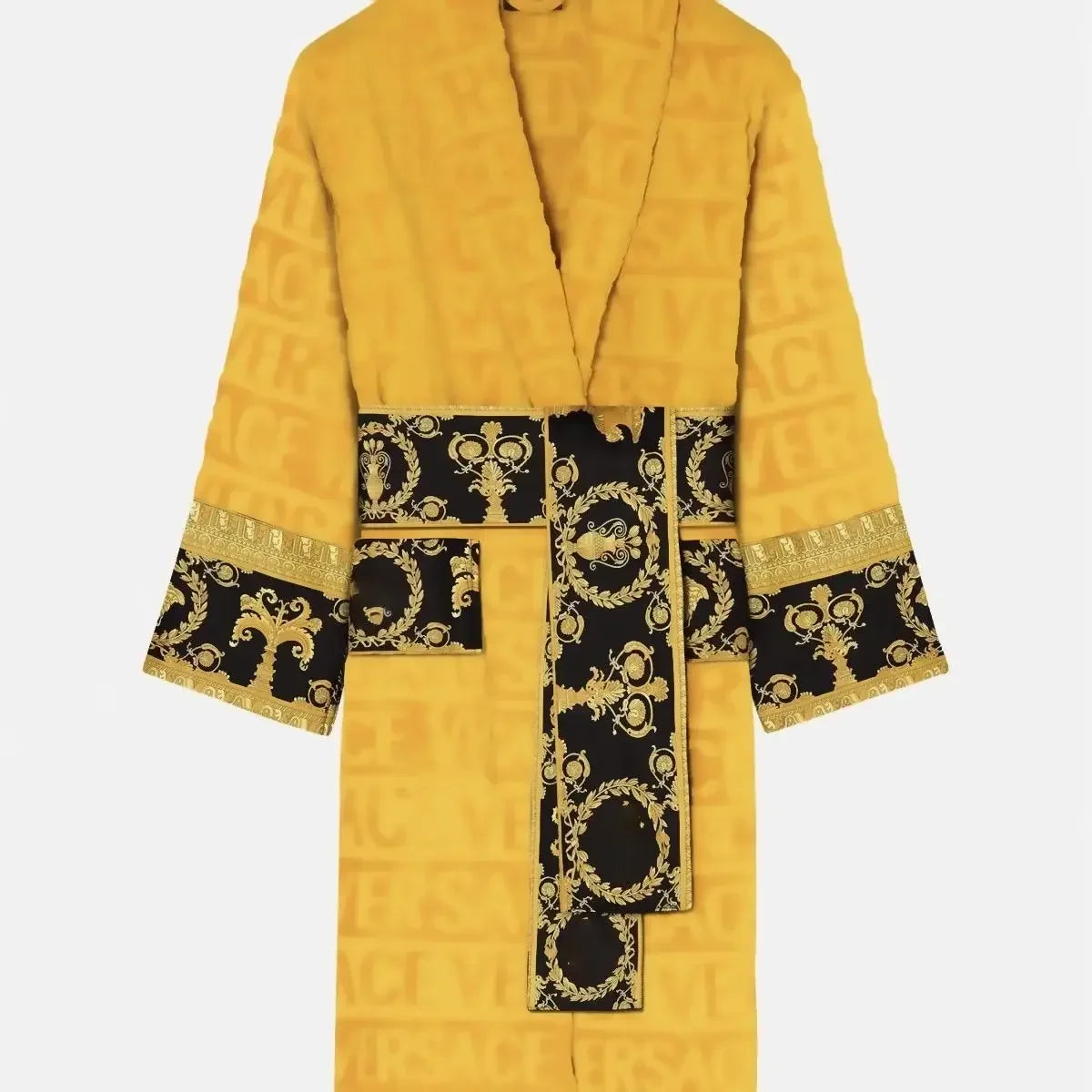 Autumn Winter Unisex Bathrobe With Pockets Long Sleeve