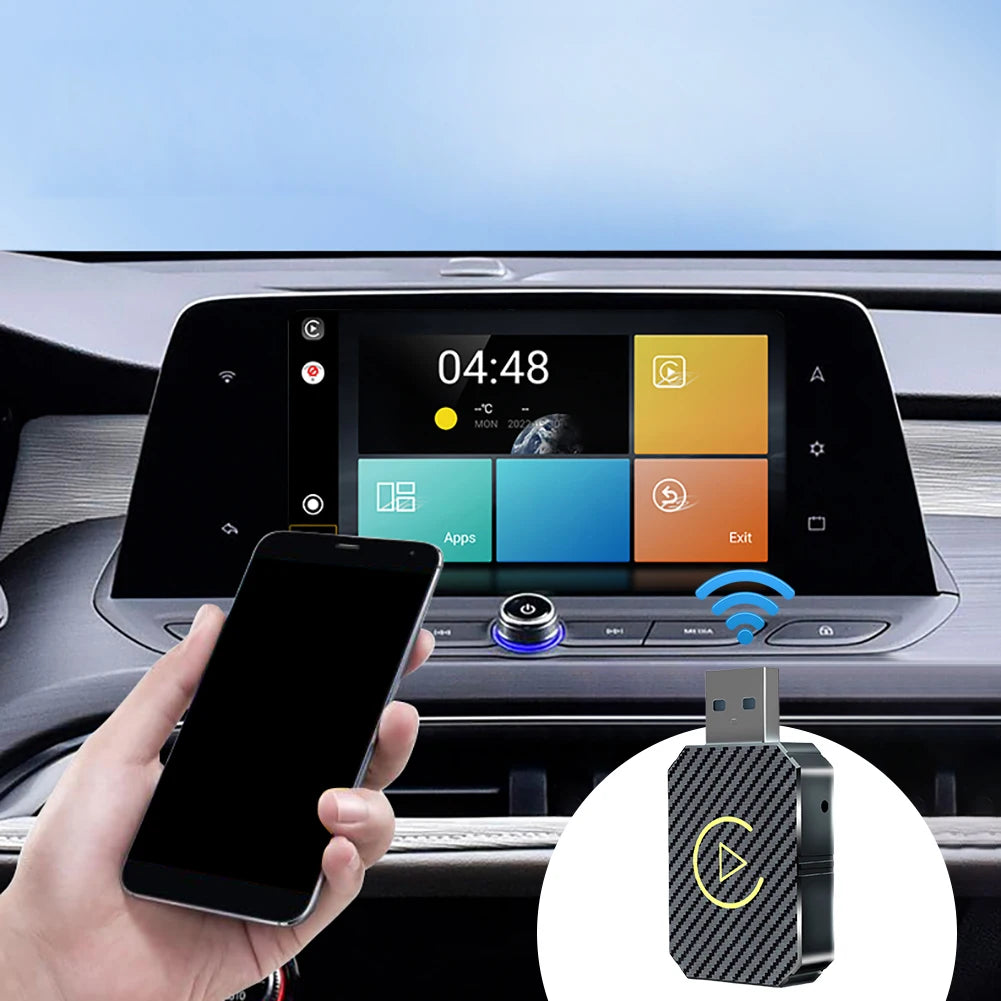 Wireless CarPlay and Android Auto Plug and Play 2 in 1 Box