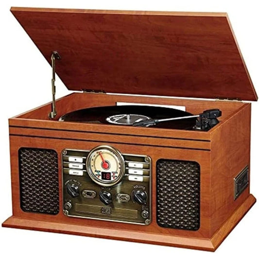 Six In One Bluetooth Record Player With Built In Speakers