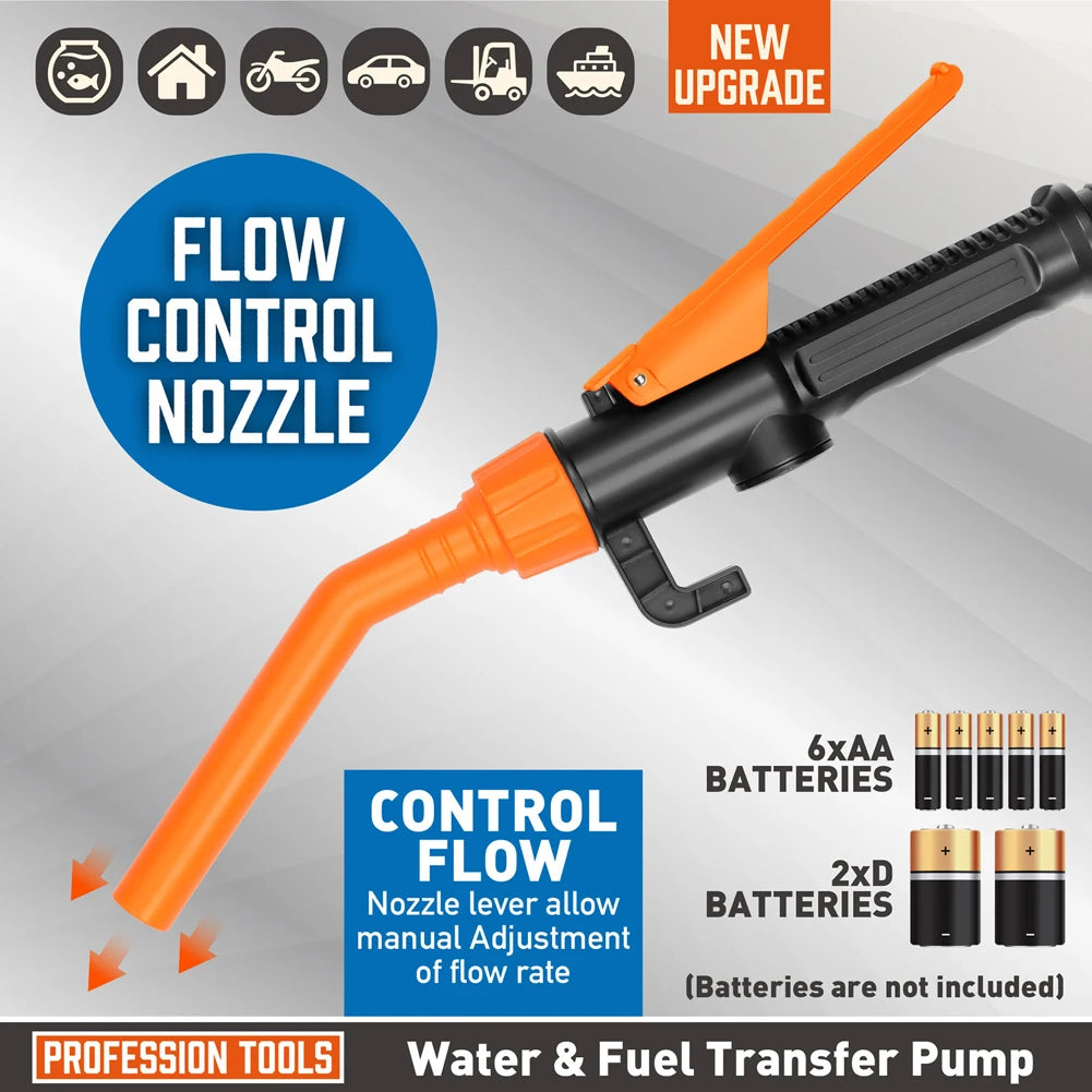 Battery Powered Handheld Liquid Oil Transfer Pump For Fuel