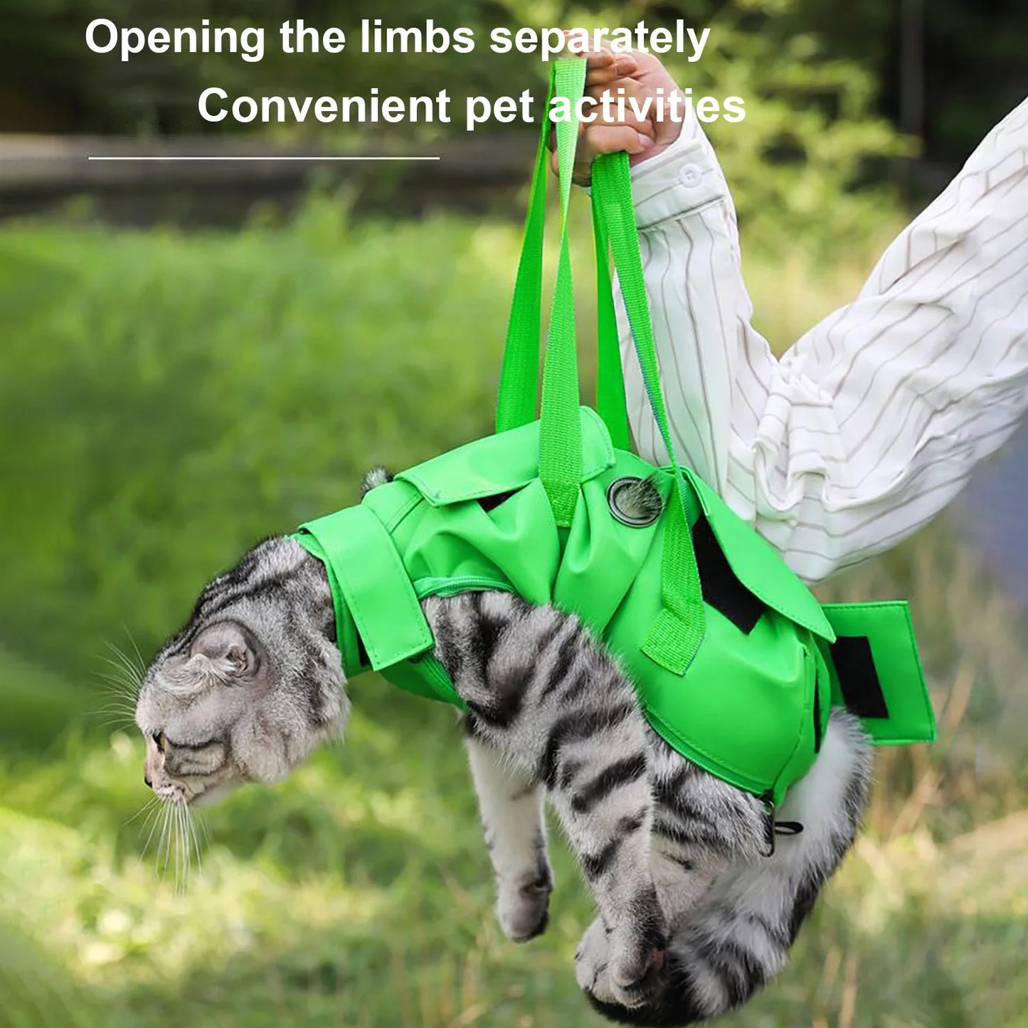 Foldable Cat Carrier Bag Travel Pet Tote With Straps