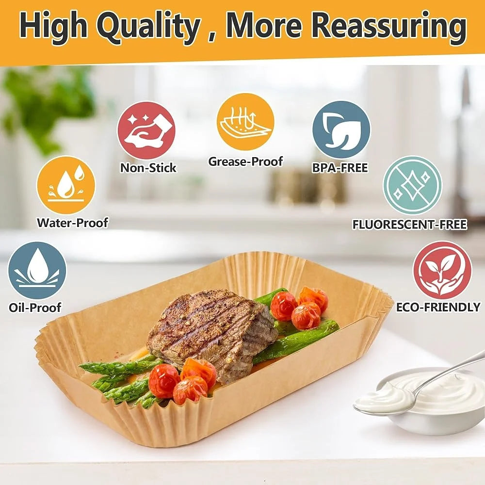 Ninja Disposable Air Fryer Liners 125Pcs Nonstick Parchment