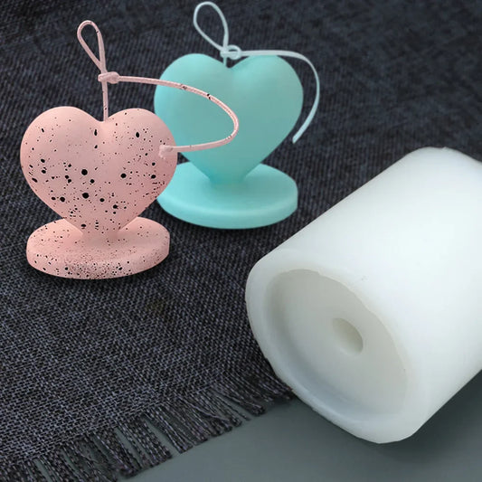 3D Love Heart Silicone Candle Molds For DIY Valentines Gifts