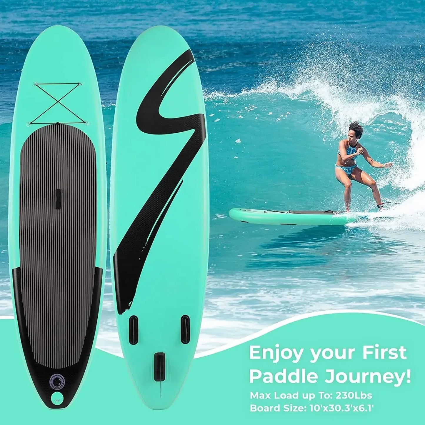 305cm Inflatable Stand Up Paddle Board With Non Slip Deck