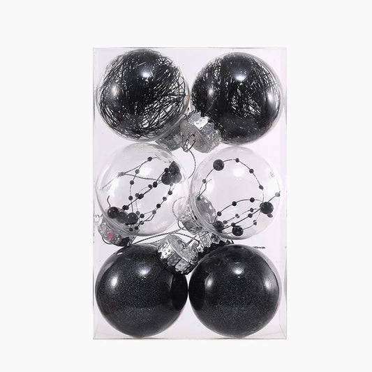 Anti Drop Bouncy Christmas Ball 6cm 8cm Hanging Decorations