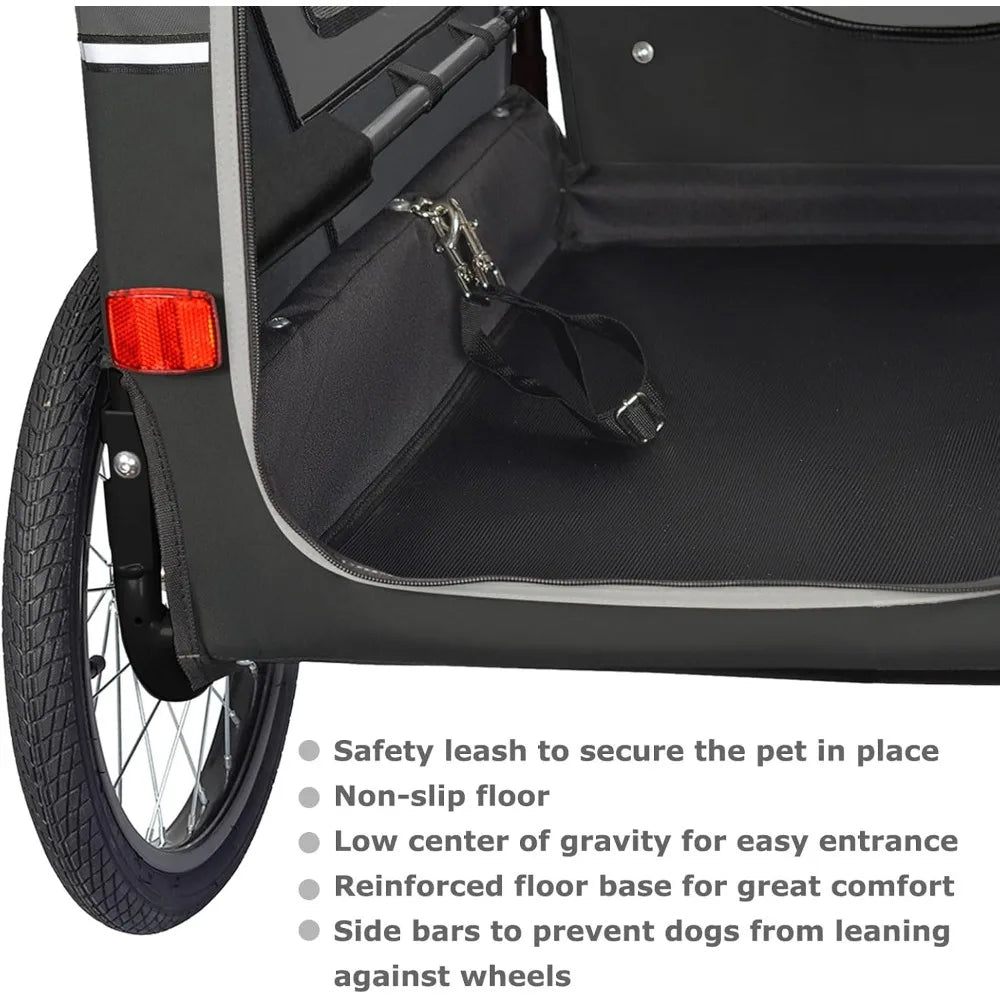 Doggyhut S Line XL Pet Bike Trailer Stroller for Big Dogs