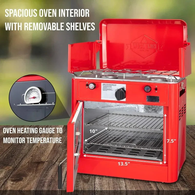 Outdoor Gas Camping Oven w/Carry Bag CSA Approved Portable - Ultimate Objects