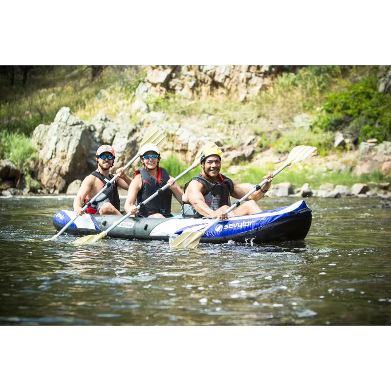 Sevylor Big Basin 3 Person Inflatable Kayak Adjustable Seats