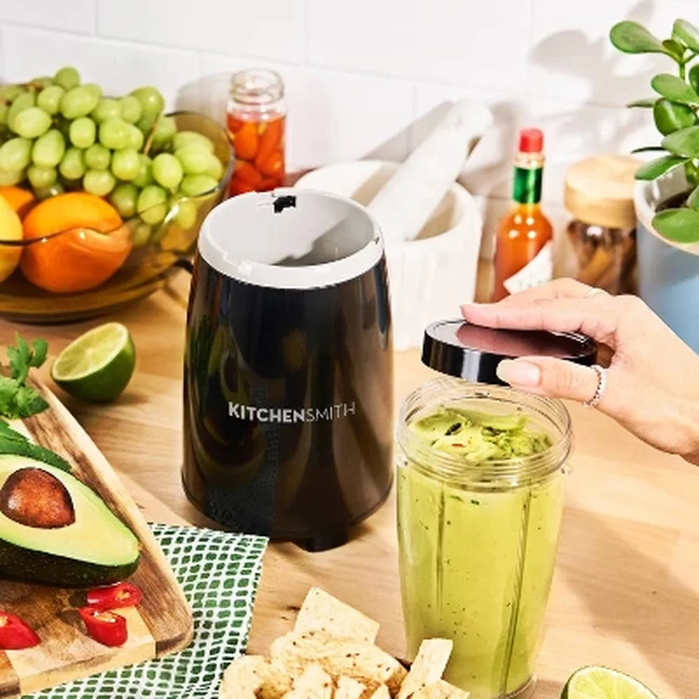 8 Piece Personal Blender Stainless Steel Blade Large Cups