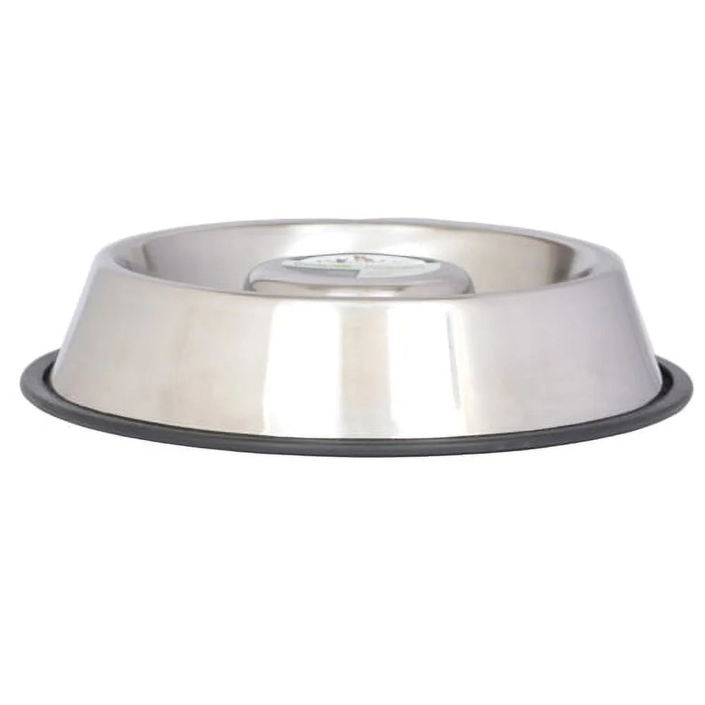 Slow Feed Stainless Steel Pet Bowl Non Skid Dishwasher Safe