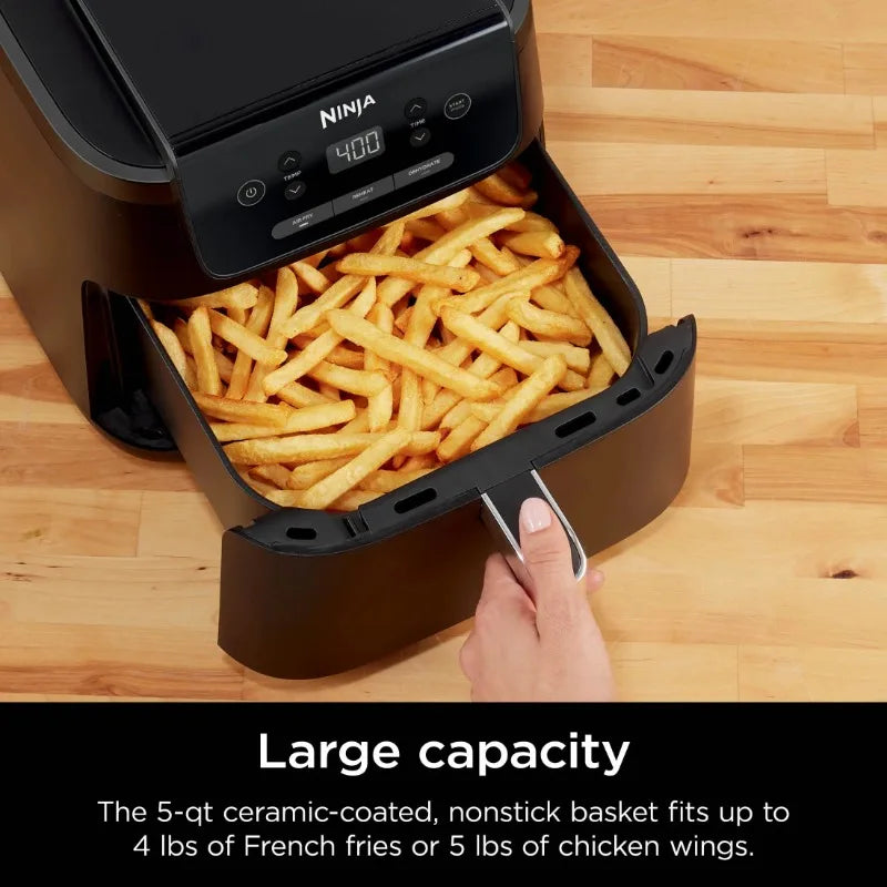 Ninja Pro XL 5 Qt Air Fryer Black Automatic Shutoff