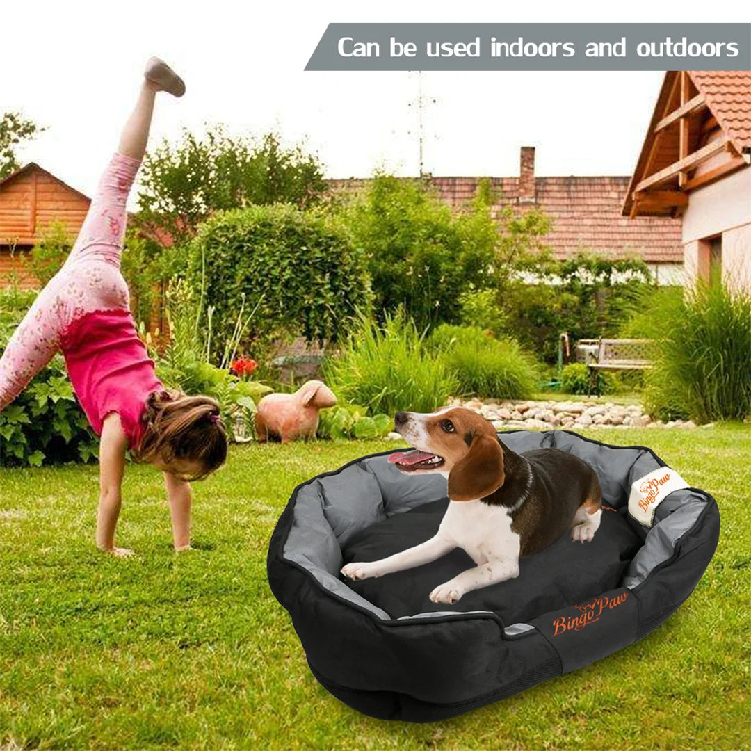 BingoPaw Large Soft Dog Bed Waterproof Removable Cushion