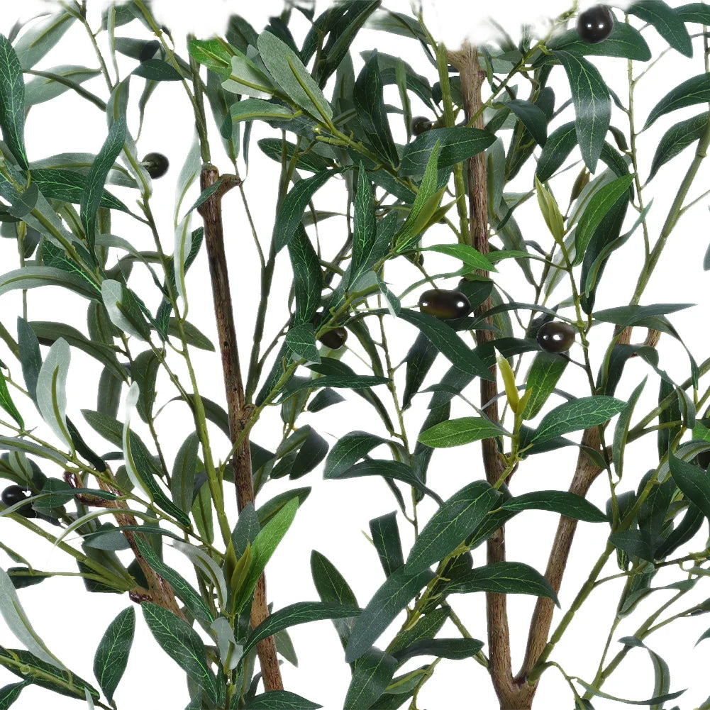 Tall Artificial Olive Tree With Adjustable Branches Potted