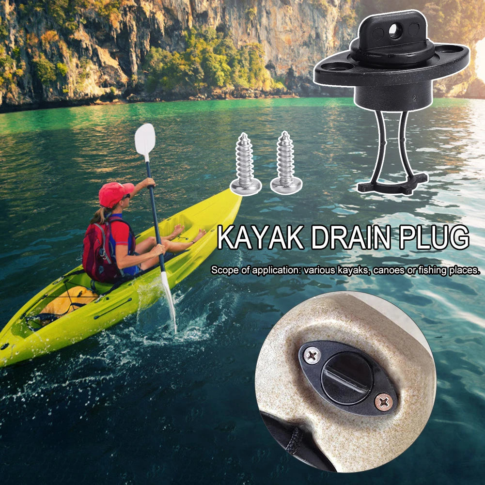 2pcs Thread Boat Drain Plug Kit Universal Kayak Plugs Marine