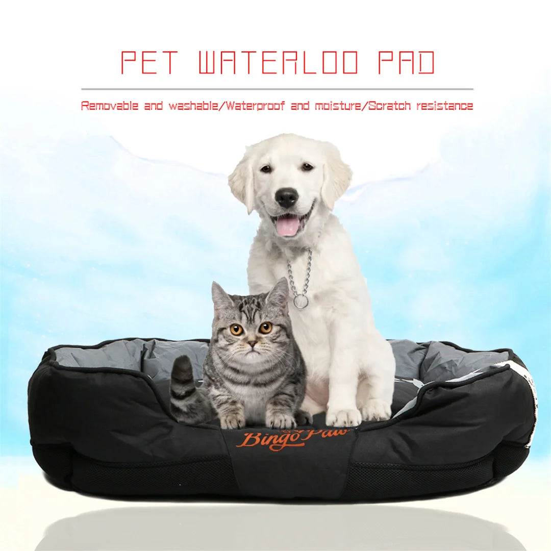 BingoPaw Large Soft Dog Bed Waterproof Removable Cushion