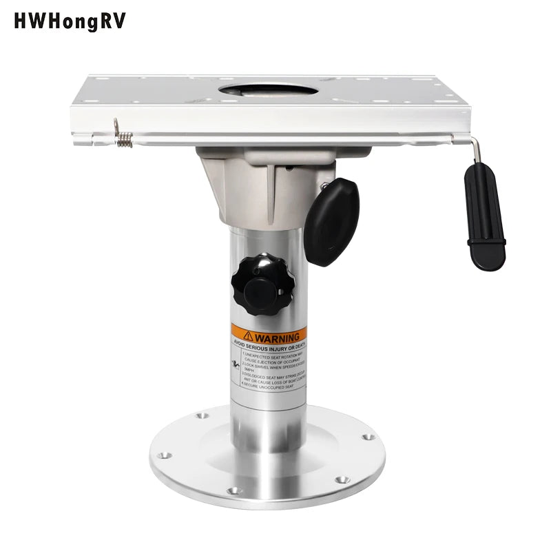 Aluminum Adjustable Locking Boat Seat Pedestal With Slide