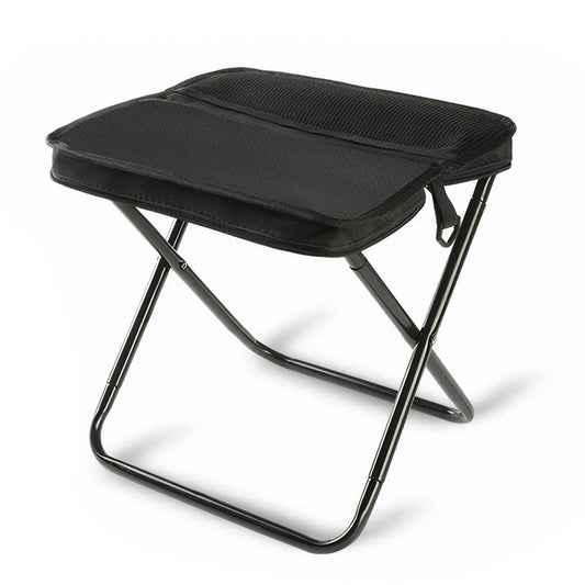 Outdoor Lightweight Folding Stool With Mesh Bag And Zipper