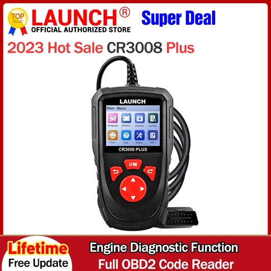 Launch CR3008 Plus OBD2 Scanner Engine Battery Diagnostics