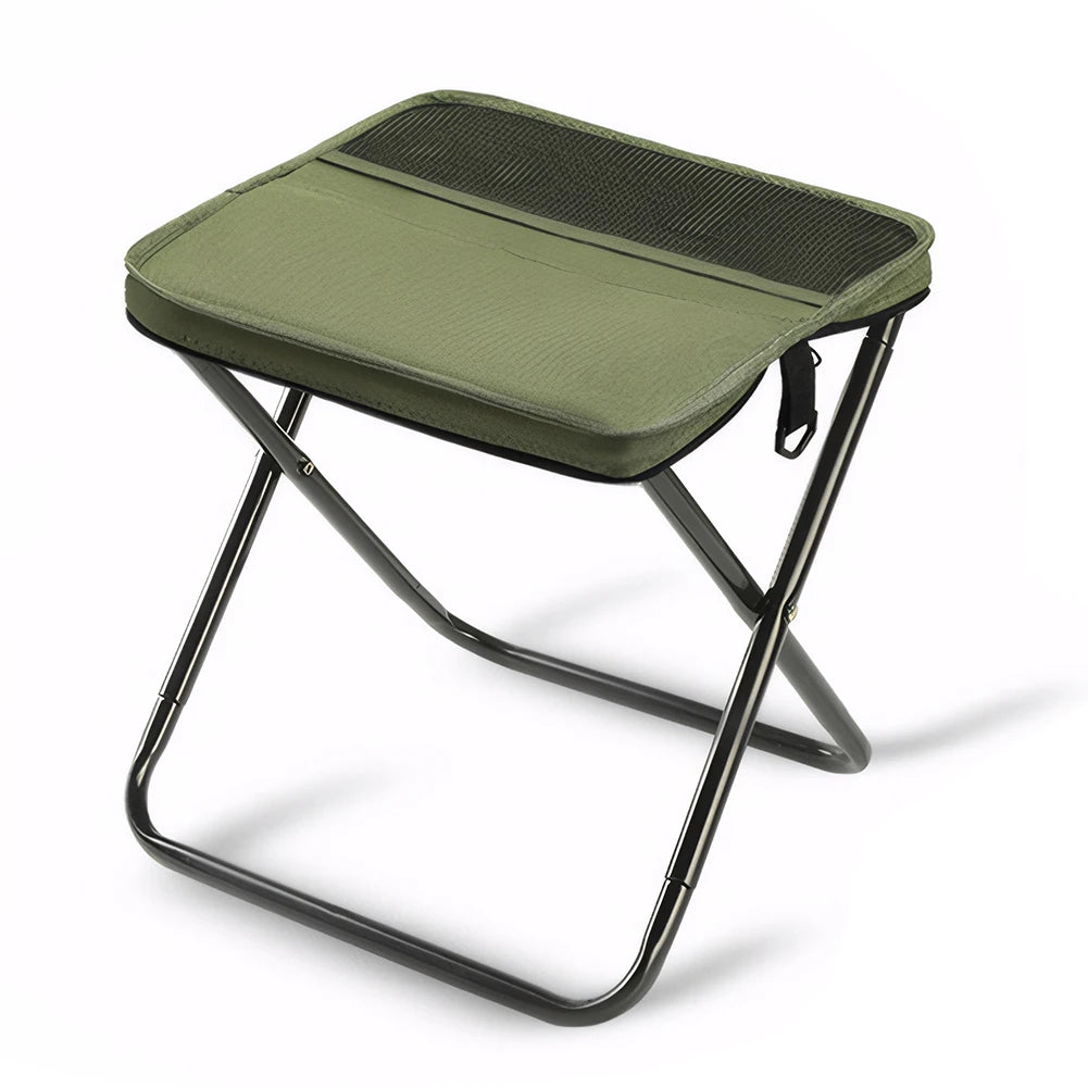 Outdoor Lightweight Folding Stool With Mesh Bag And Zipper