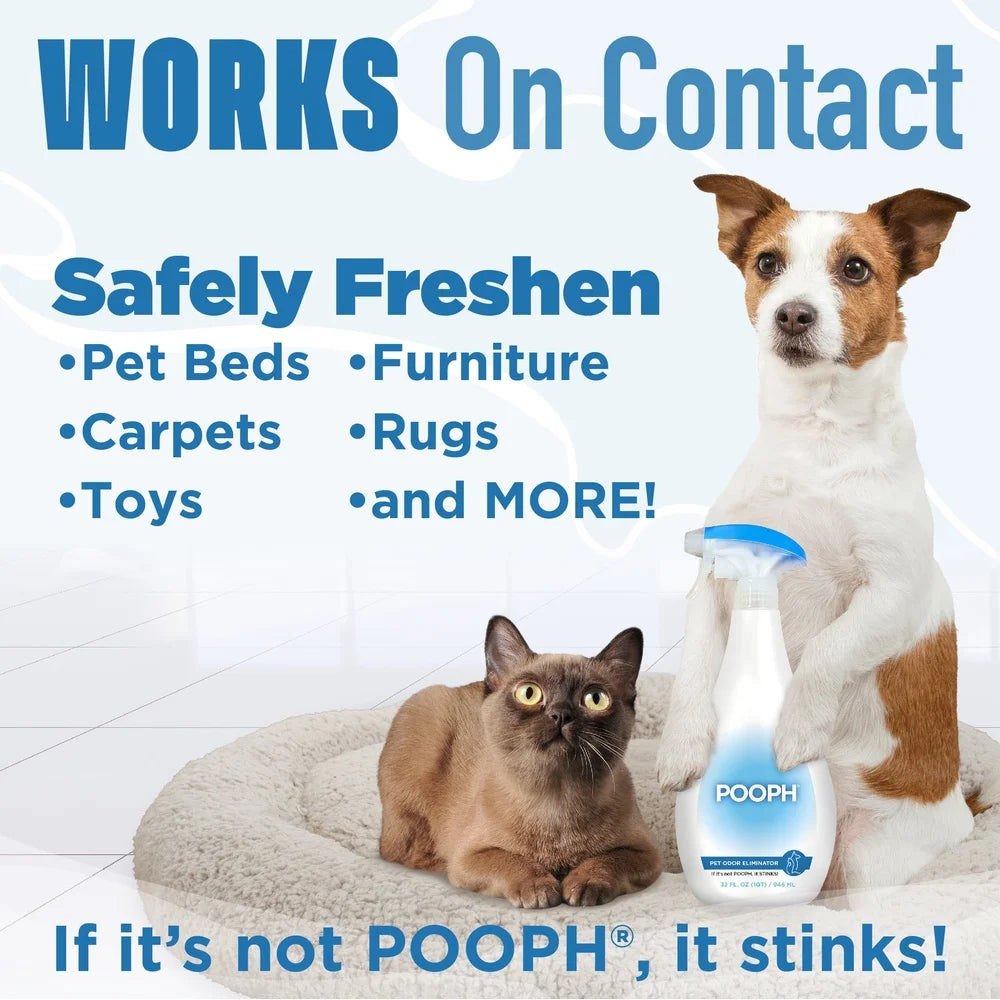 Pet Odor Eliminator Spray 32 Oz Fragrance Free Enzymatic