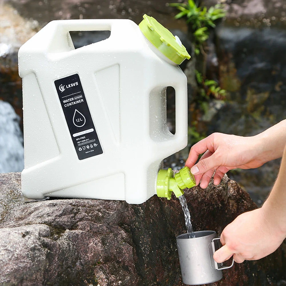 Outdoor Water Faucet With Extension Tube Portable Container