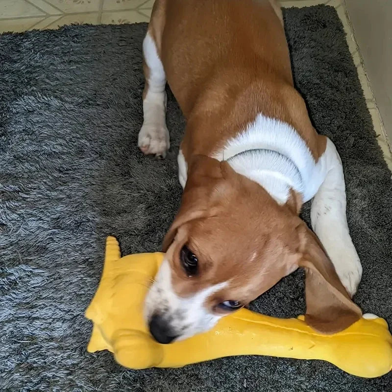 Large Cartoon Latex Screaming Chicken Duck Dog Chew Toy Durable Natural Rubber Squeaker Ideal for Teeth Grinding