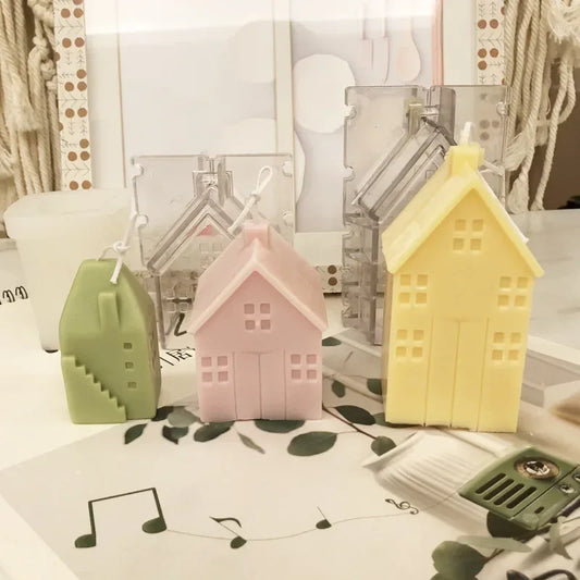 Small House Candle Mold Kit Silicone For Handmade Candles