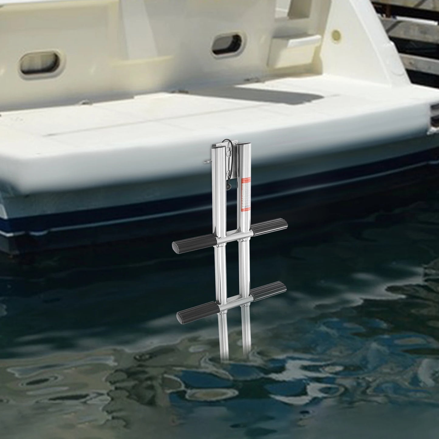 Four Step Telescopic Stainless Steel Boat Ladder for Pools