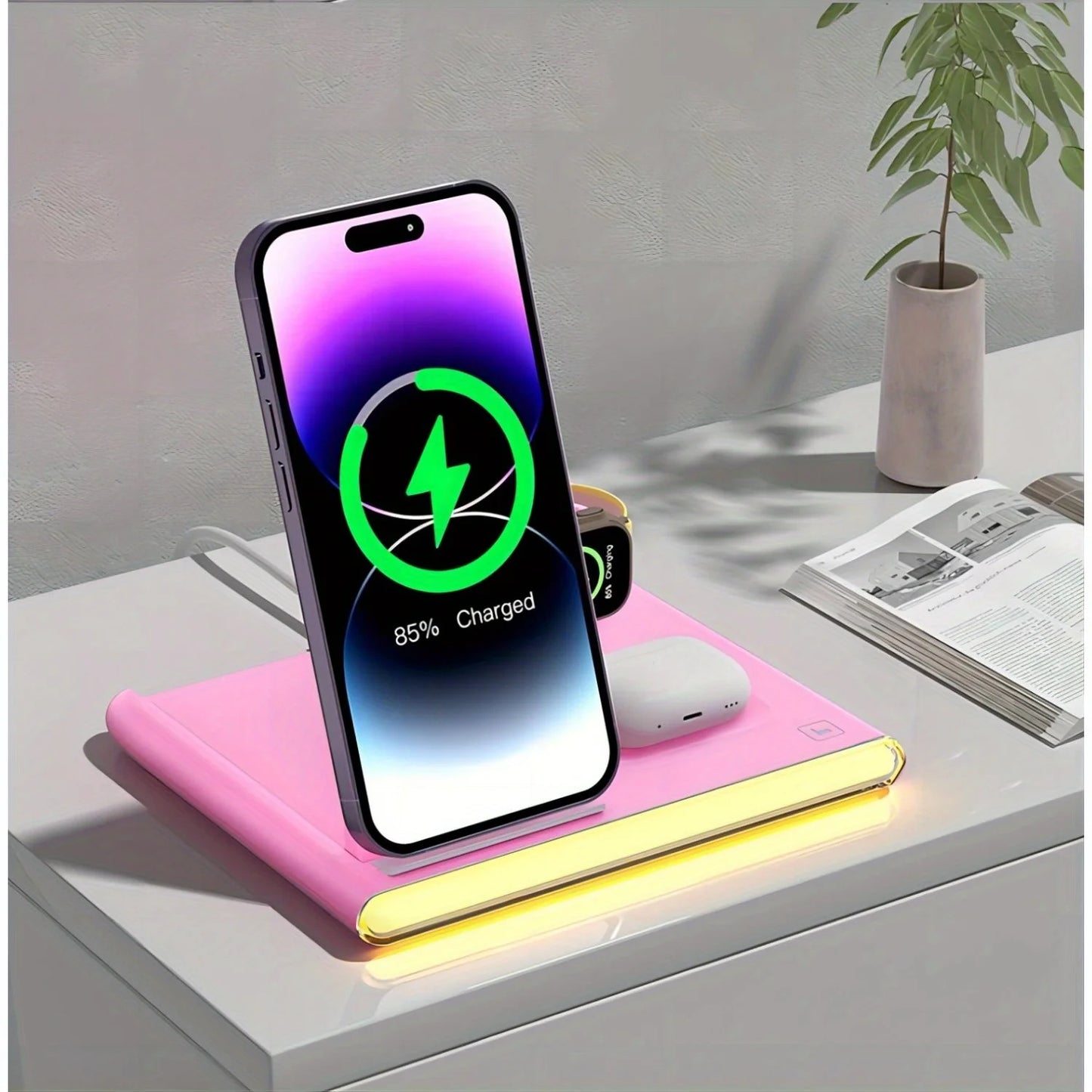 4 In 1 Fast Charging Wireless Charger Station 30W PD