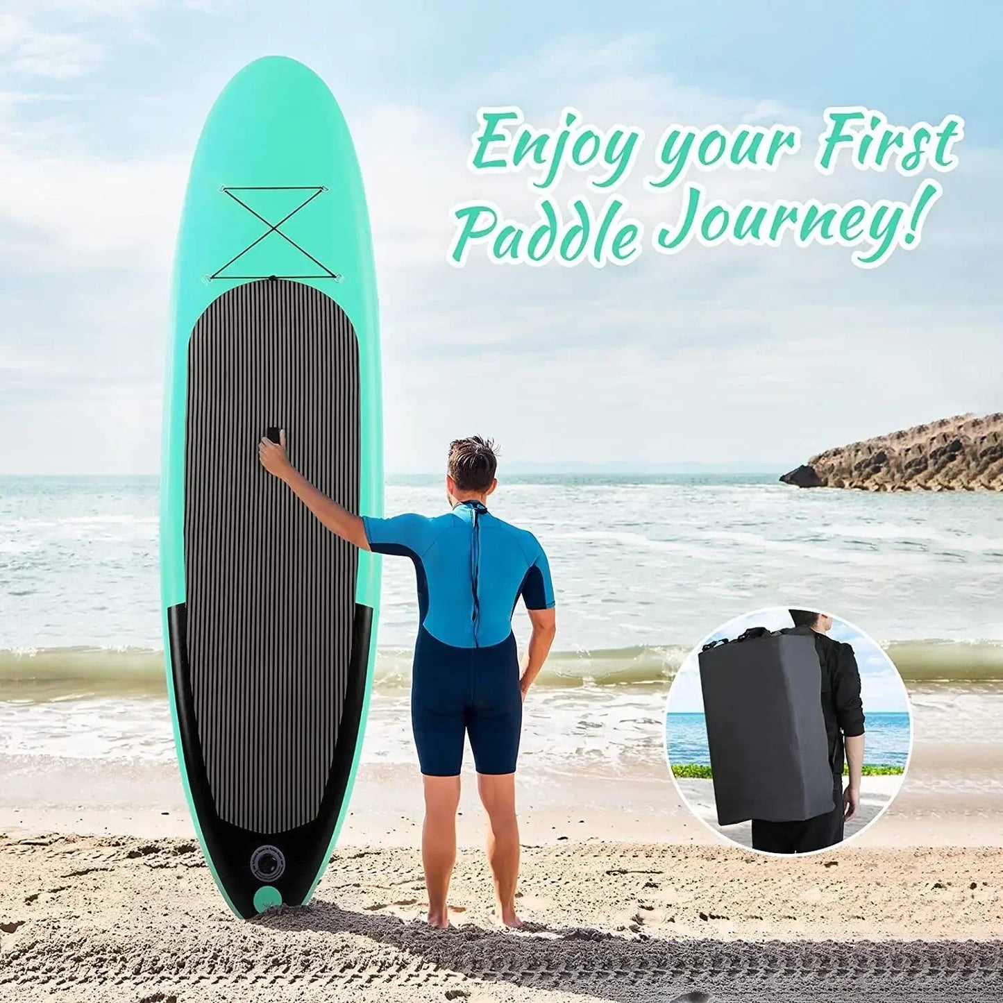 305cm Inflatable Stand Up Paddle Board With Non Slip Deck
