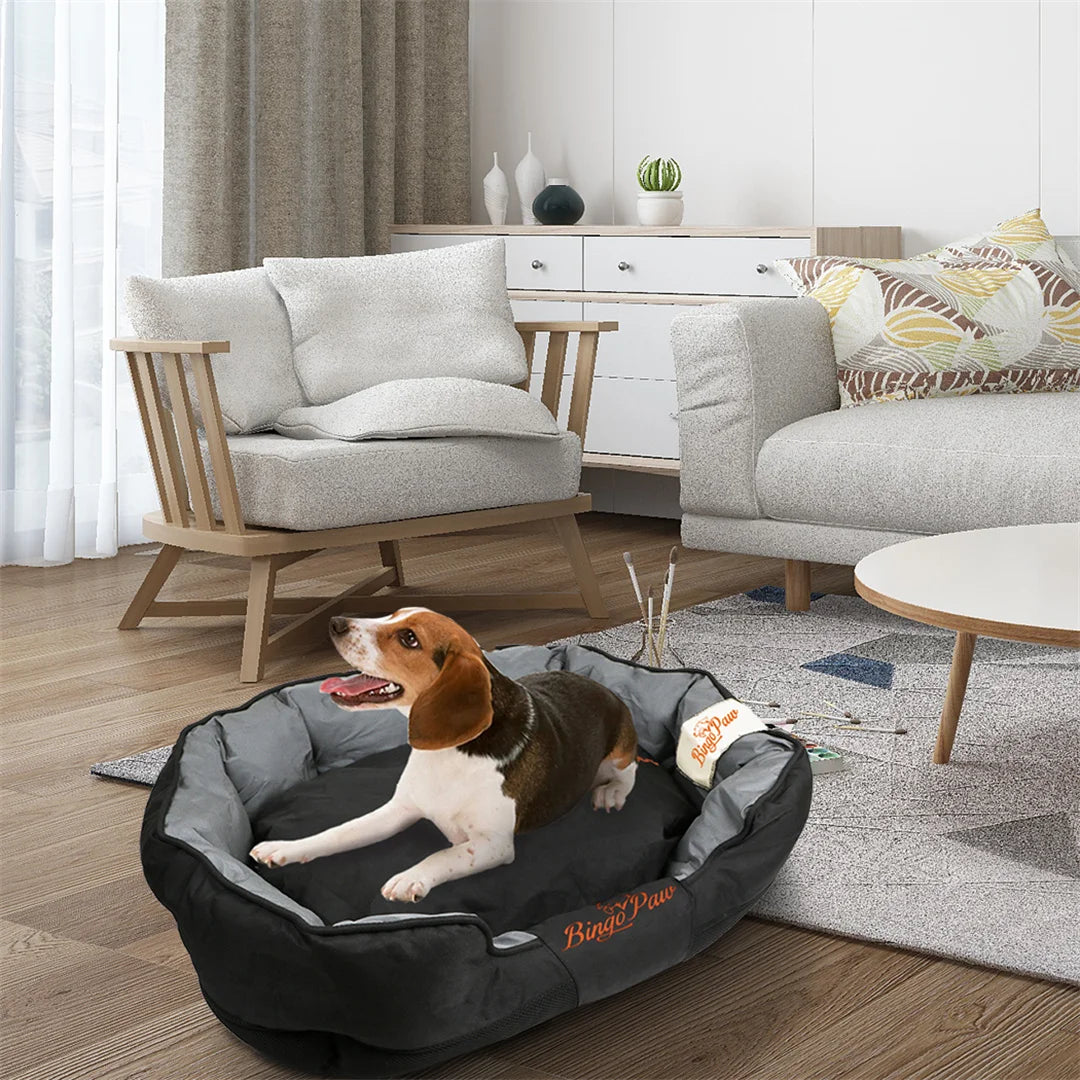 BingoPaw Large Soft Dog Bed Waterproof Removable Cushion