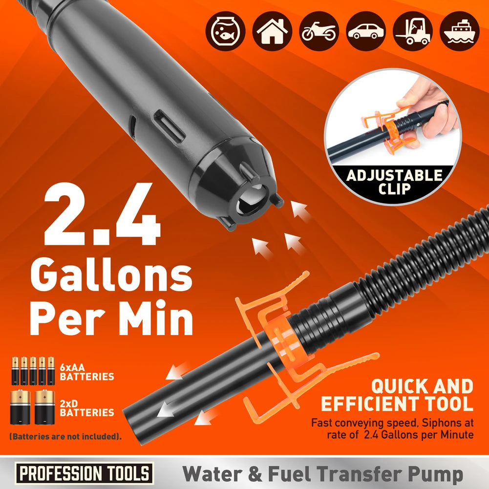 Battery Powered Handheld Liquid Oil Transfer Pump For Fuel